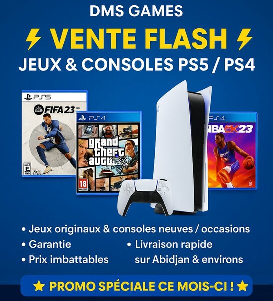 Offre Jeux & Consoles PS5/PS4/PS3