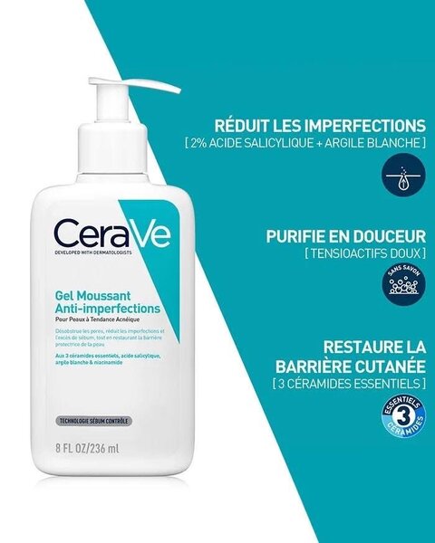 CERAVE GEL MOUSSANT ANTI IMPER