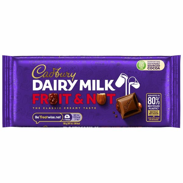 Dairy Milk Smooth Milk Chocolate Block Bar  100g