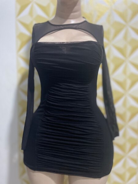 Robe Noire Élégante Femme