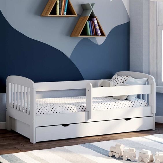 Lit pour enfants avec barrière