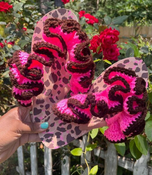 Sandales Flip-Flop Crochetées