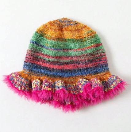 Fur bucket hats