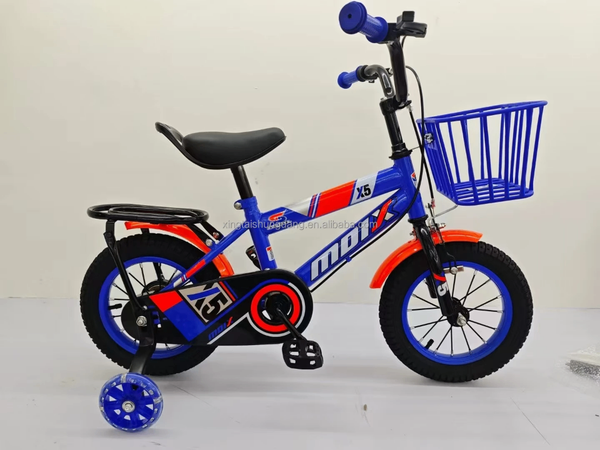 Vélo Enfant avec Roues d'Apprentissage et Panier