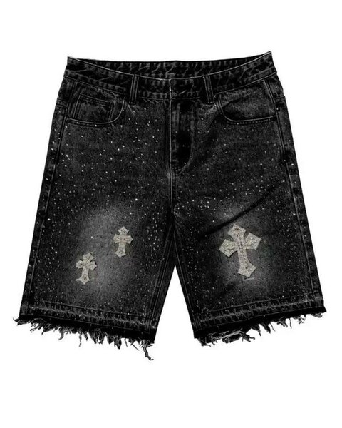 Shorts en jeans gothiques