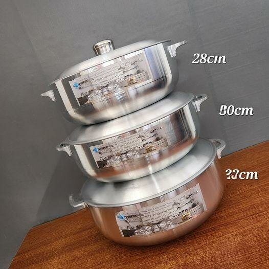 Casserole 3 pas en aluminium 