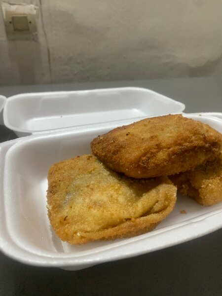 Crêpe salé pané