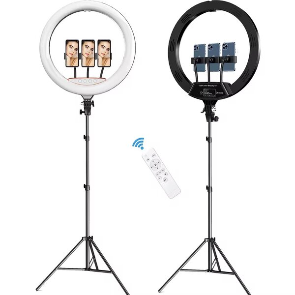 Ring LIGHT 18 pouces 3 support de téléphone avec télécommand