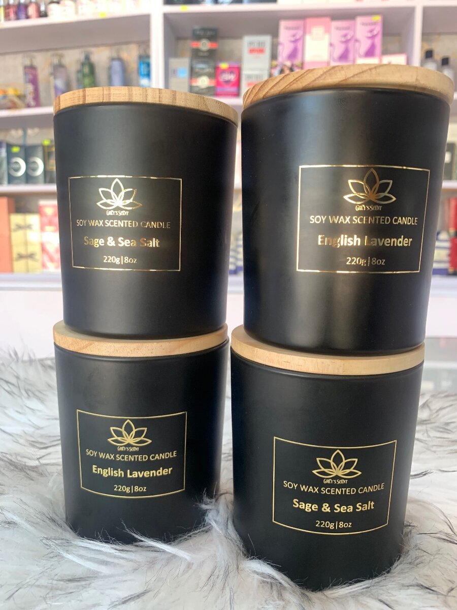 Soy wax scented candle