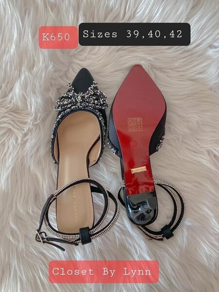 black sandals