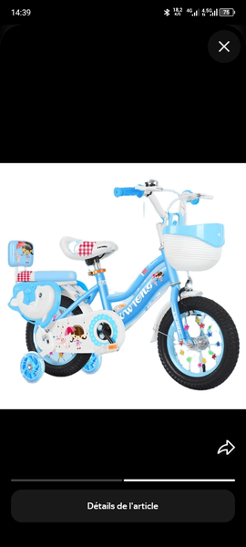 Vélo Enfant avec Roulettes