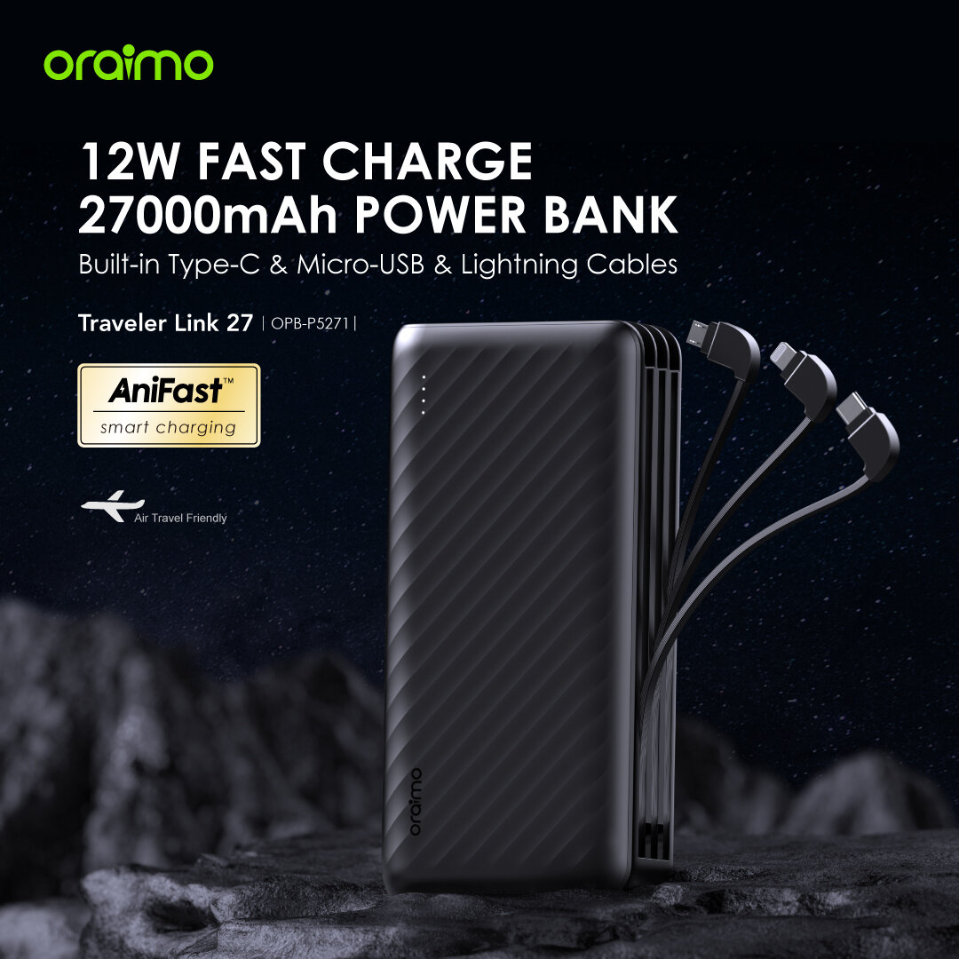 ORAIMO TRAVELER LINK 27,   27, 000MAH 12W Power Bank