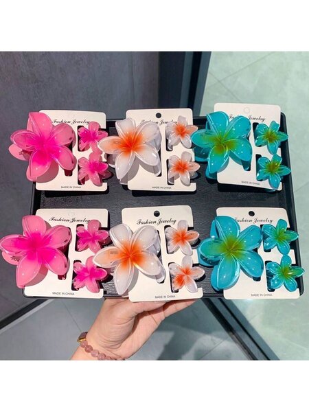 Épingles à cheveux fleurs colorées