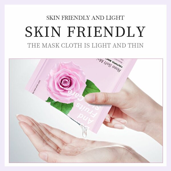 Sadoer rose facial sheet mask 25g