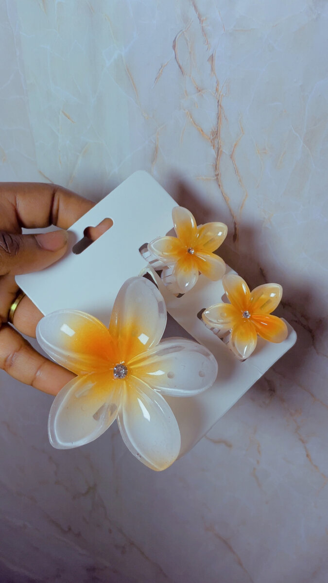 Pinces à cheveux fleurs colorées