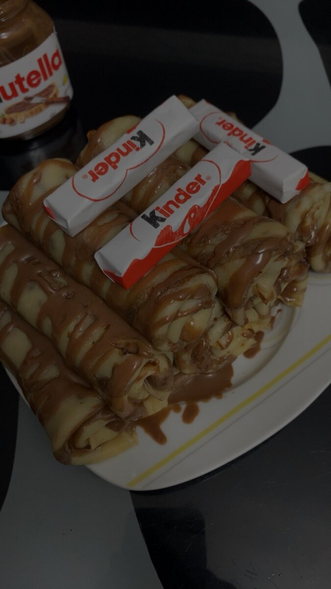 Crêpes Nutella et Kinder