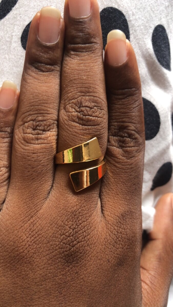 Bague élégante en acier inoxyd
