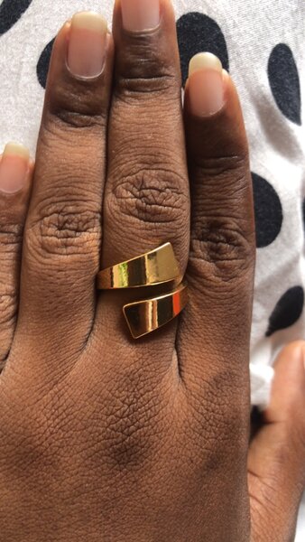 Bague élégante en acier inoxyd