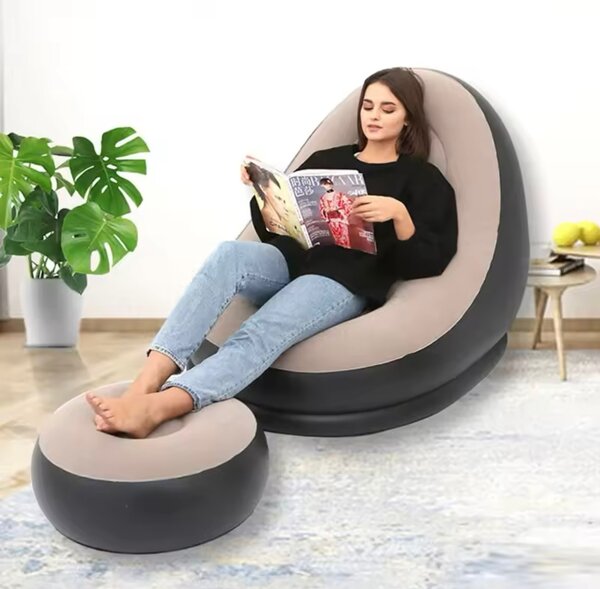 Canapé pouf gonflable pliant portable