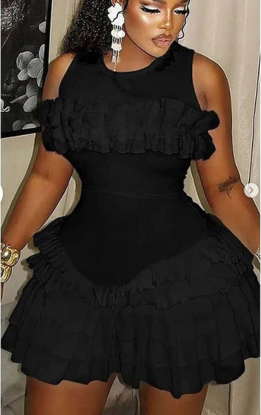 Mini dress black