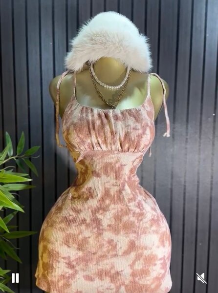 Robe d'été imprimé tie-dye
