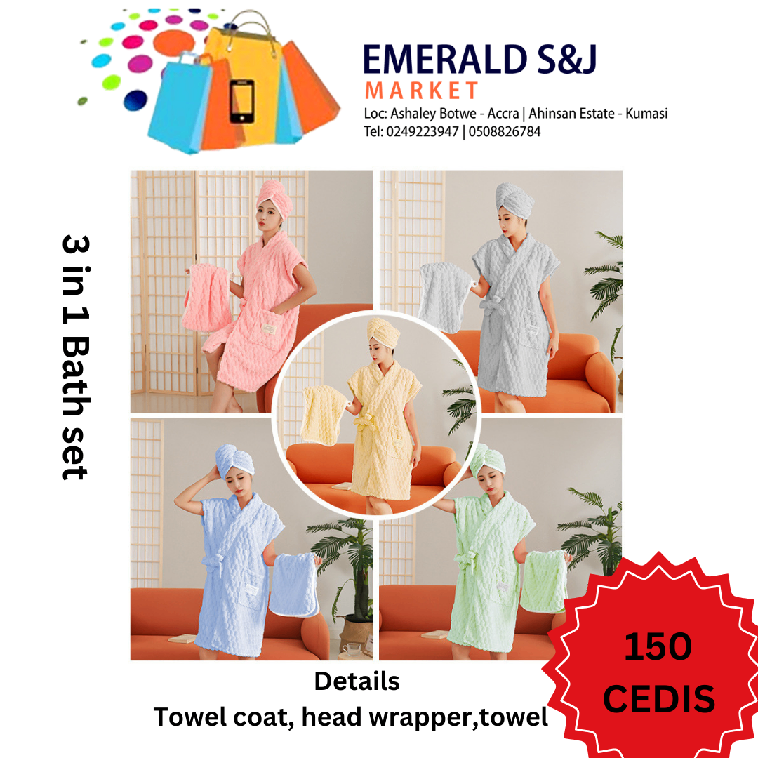 Towel bath set for ladies