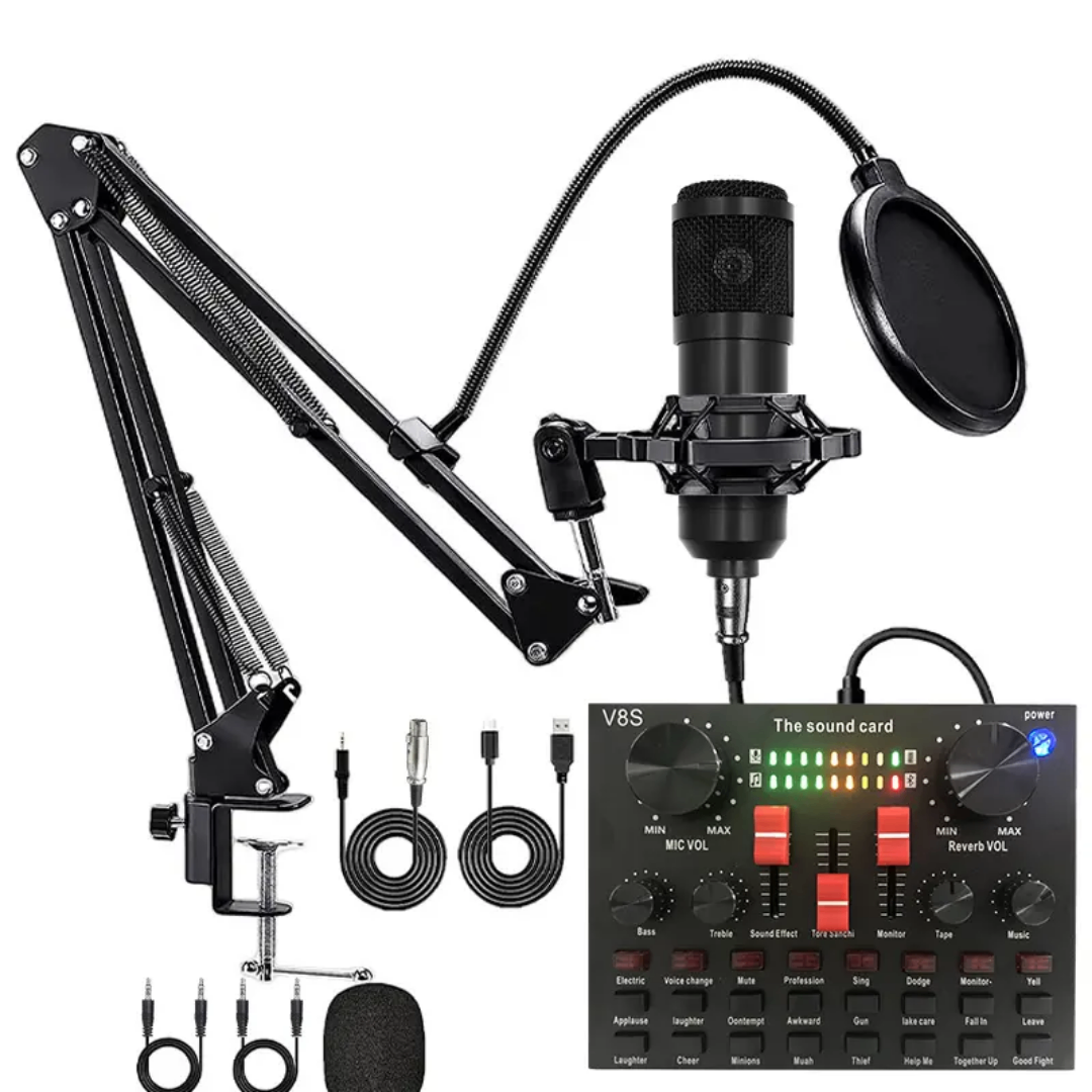 Kit microphone podcast V8S