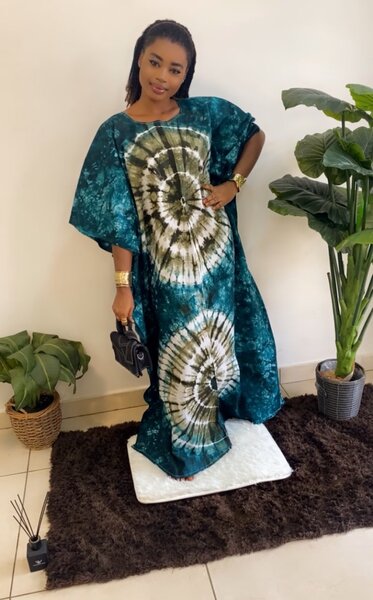Boubou indigo
