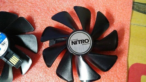 Кулер Sapphire NITRO RX480 8G RX 470 4G 95мм На подшипниках