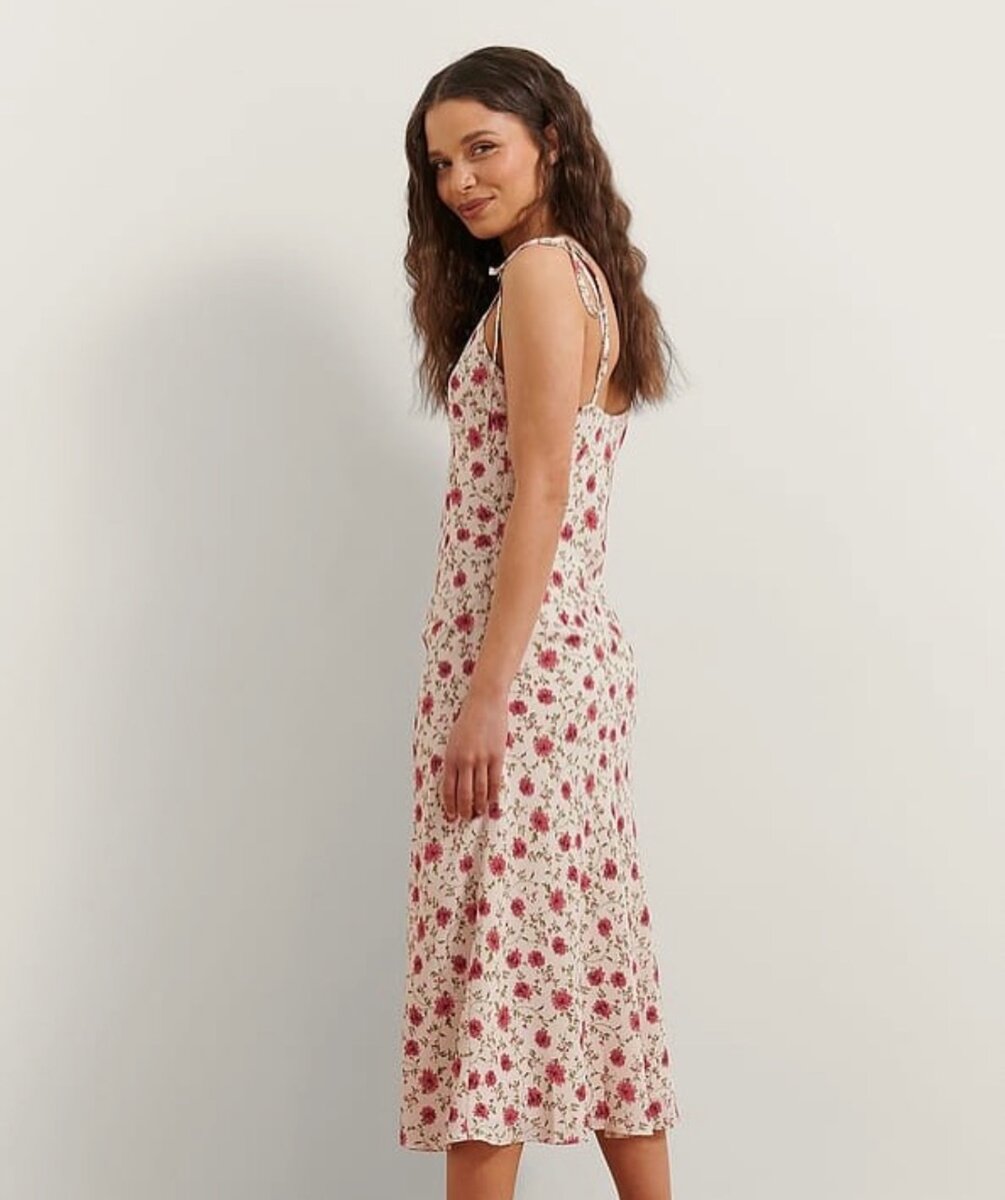 Flower Slit Dress