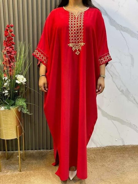 Robe Kaftan Vert Élégante