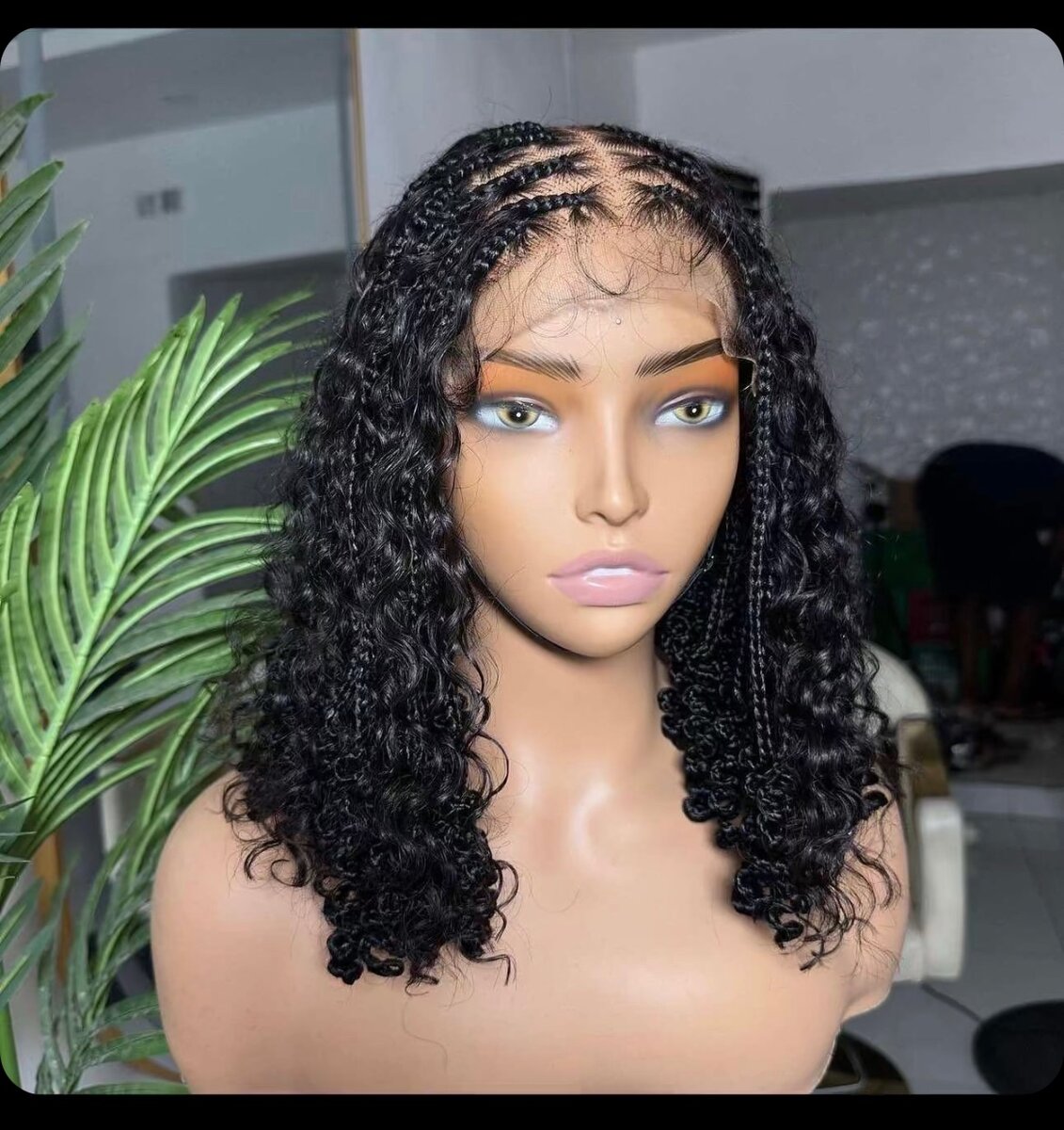 Boho braid wigcap