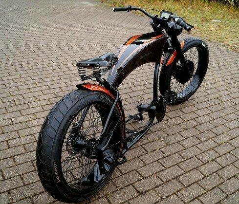Vélo électrique rétro chic