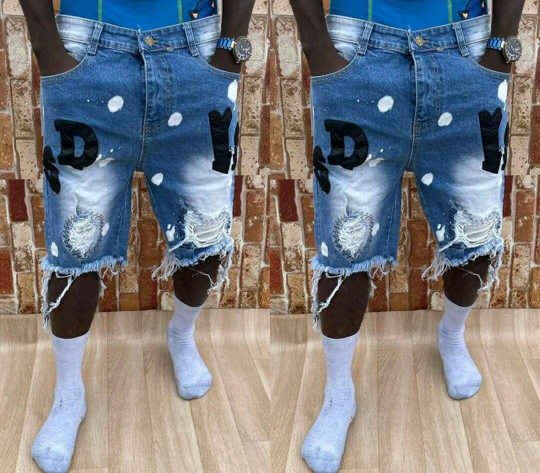 Short en jean décontracté homme