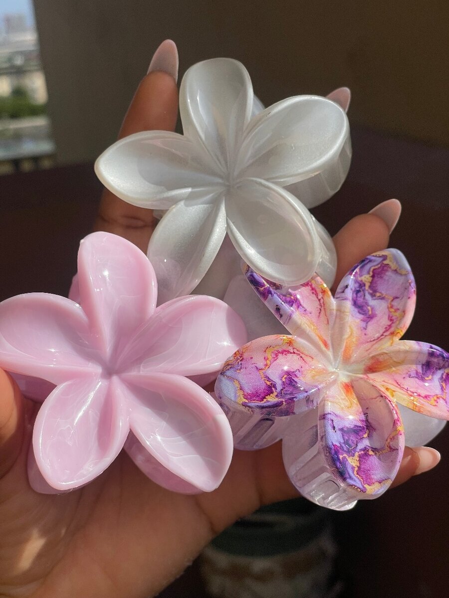 Barrette en fleur