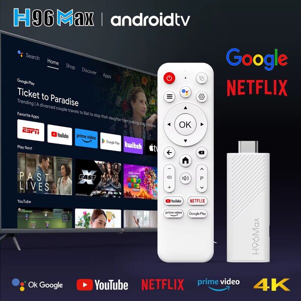 H96 Max TV Stick 4K Android