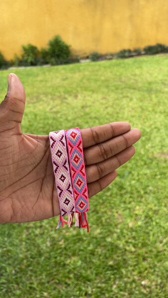 Bracelet tissé bohème coloré