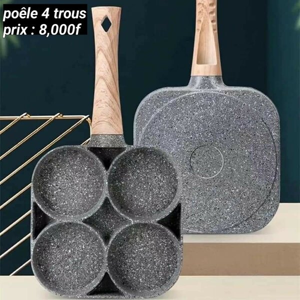  poêle 4 trous