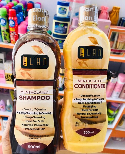Elan mentholated shampoo and conditioner