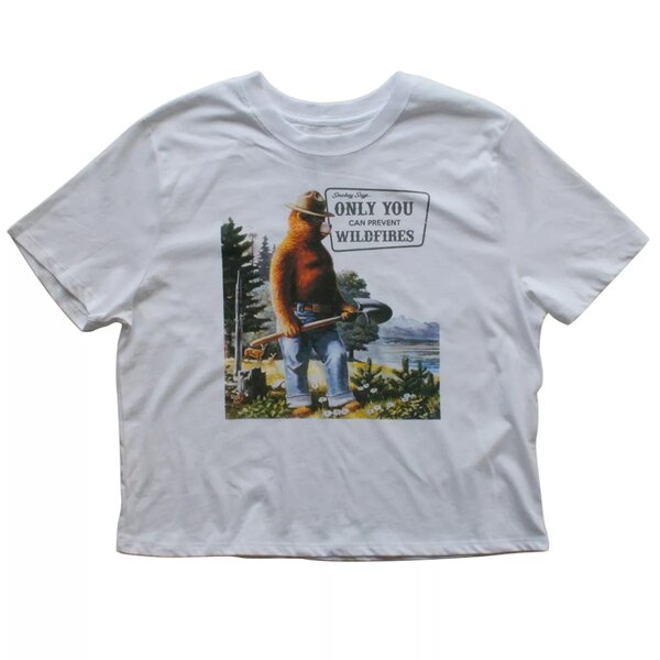 Mighty Fine Smokey the Bear Crop Top