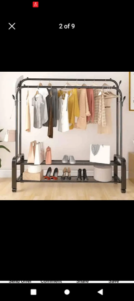 Cloth rack double hanger