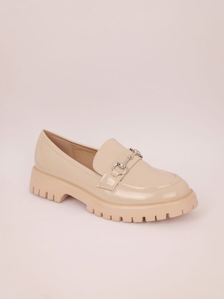 Mocassins beiges chic femme