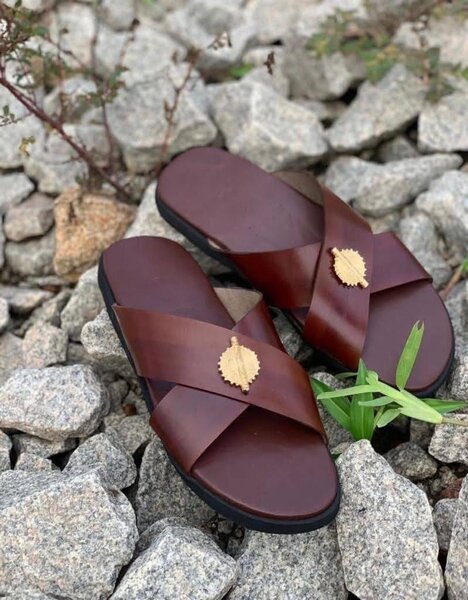 Sandales en cuir pour homme