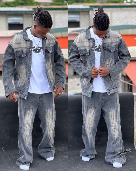 Veste en Jean Bicolore Homme