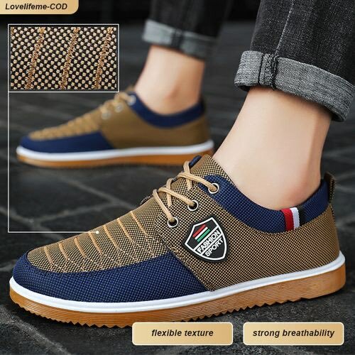 ASHION 2024 Men's Casual Sneakers Big Size 39-48 - Brown