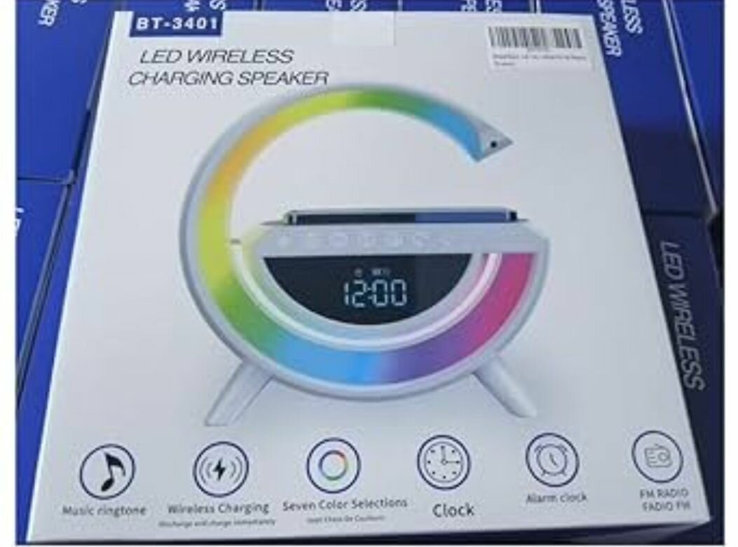 Réveil LED Bluetooth avec Chargeur