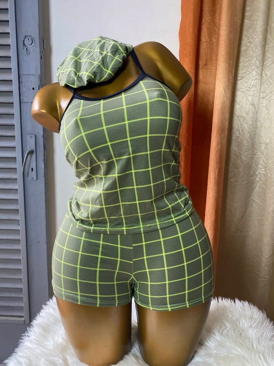 Pyjama à carreaux pour femmes