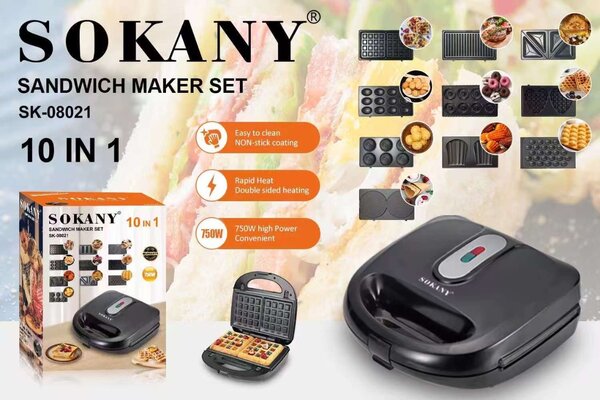 Sokany sandwich maker 10 in 1