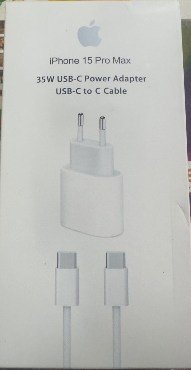 Chargeur et Câble Power Adapter USB-C to C 35W