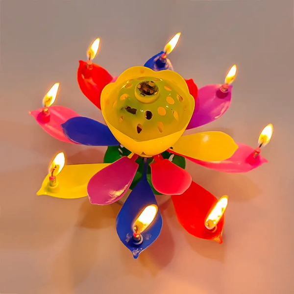 Bougie En fleur musicale